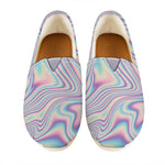 Psychedelic Holographic Print Casual Shoes