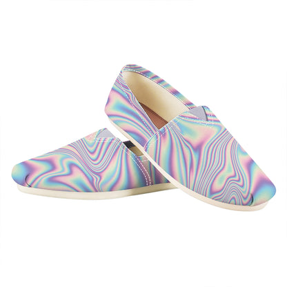 Psychedelic Holographic Print Casual Shoes