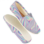 Psychedelic Holographic Print Casual Shoes