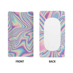 Psychedelic Holographic Print Changing Pad Cover
