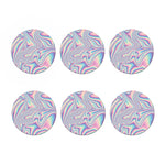 Psychedelic Holographic Print Coaster Set