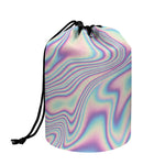 Psychedelic Holographic Print Drawstring Makeup Bag