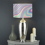 Psychedelic Holographic Print Drum Lamp Shade