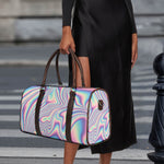 Psychedelic Holographic Print Duffle Bag