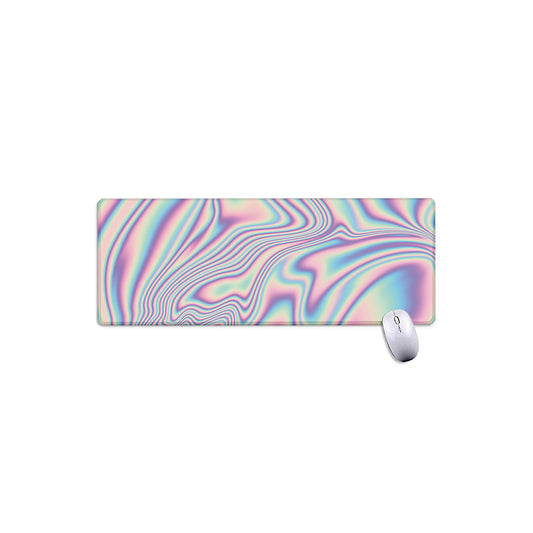 Psychedelic Holographic Print Extended Mouse Pad