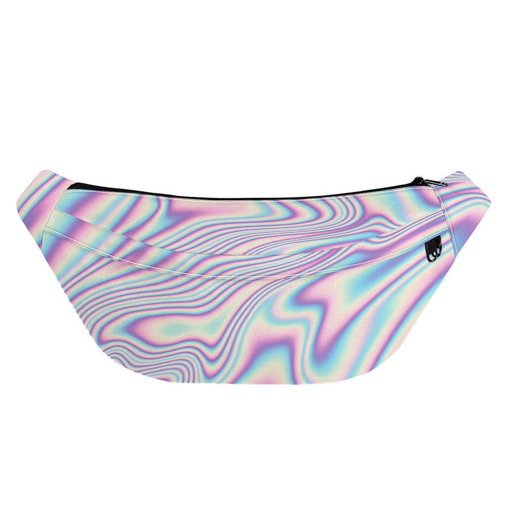 Psychedelic Holographic Print Fanny Pack