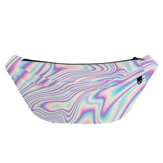 Psychedelic Holographic Print Fanny Pack