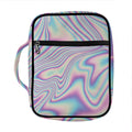 Psychedelic Holographic Print Front Pocket Bible Bag