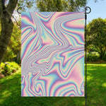 Psychedelic Holographic Print Garden Flag