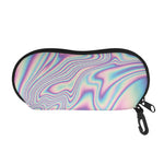 Psychedelic Holographic Print Glasses Case