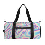 Psychedelic Holographic Print Gym Bag
