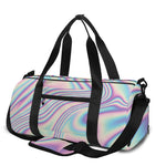 Psychedelic Holographic Print Gym Bag