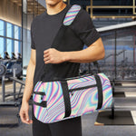 Psychedelic Holographic Print Gym Bag