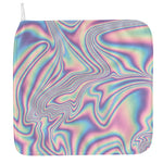 Psychedelic Holographic Print Hand Towel