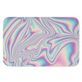 Psychedelic Holographic Print Indoor Door Mat