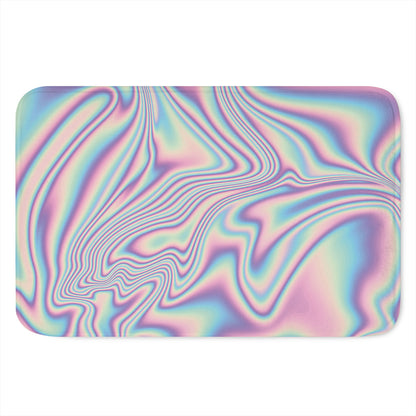 Psychedelic Holographic Print Indoor Door Mat