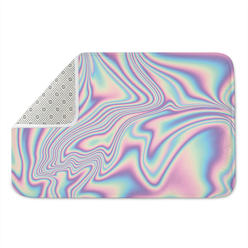 Psychedelic Holographic Print Indoor Door Mat