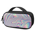 Psychedelic Holographic Print Portable Cooler Travel Case