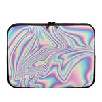 Psychedelic Holographic Print Laptop Sleeve