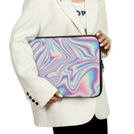 Psychedelic Holographic Print Laptop Sleeve