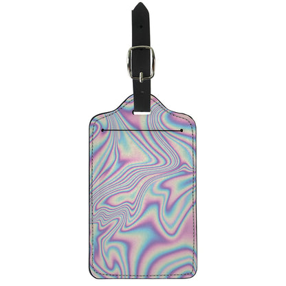 Psychedelic Holographic Print Luggage Tag