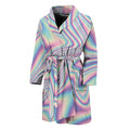 Psychedelic Holographic Print Men's Bathrobe