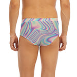Psychedelic Holographic Print Men's Briefs