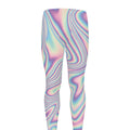 Psychedelic Holographic Print Men's Leggings