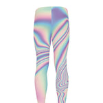 Psychedelic Holographic Print Men's leggings