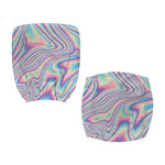 Psychedelic Holographic Print Office Chair Cover