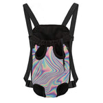 Psychedelic Holographic Print Pet Carrier Backpack