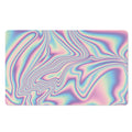 Psychedelic Holographic Print Polyester Doormat
