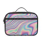 Psychedelic Holographic Print Portable Lunch Bag