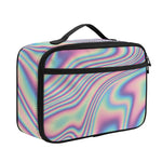 Psychedelic Holographic Print Portable Lunch Bag