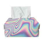 Psychedelic Holographic Print Rectangle Tissue Box Cover