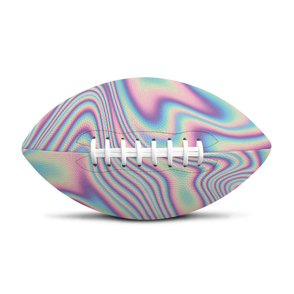 Psychedelic Holographic Print Rugby Ball