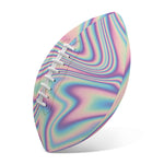 Psychedelic Holographic Print Rugby Ball