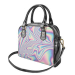 Psychedelic Holographic Print Shoulder Handbag