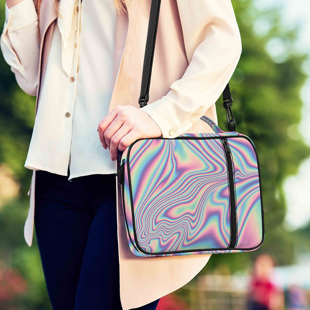 Psychedelic Holographic Print Shoulder Strap Bible Bag