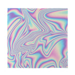 Psychedelic Holographic Print Silk Bandana