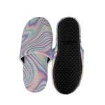 Psychedelic Holographic Print Slippers