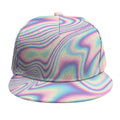 Psychedelic Holographic Print Snapback Cap