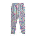 Psychedelic Holographic Print Sweatpants