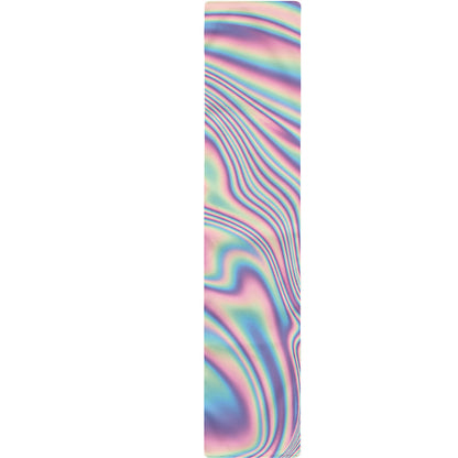 Psychedelic Holographic Print Table Runner