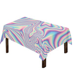 Psychedelic Holographic Print Tablecloth