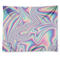 Psychedelic Holographic Print Tapestry