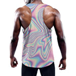 Psychedelic Holographic Print Training Tank Top