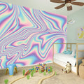 Psychedelic Holographic Print Wall Sticker