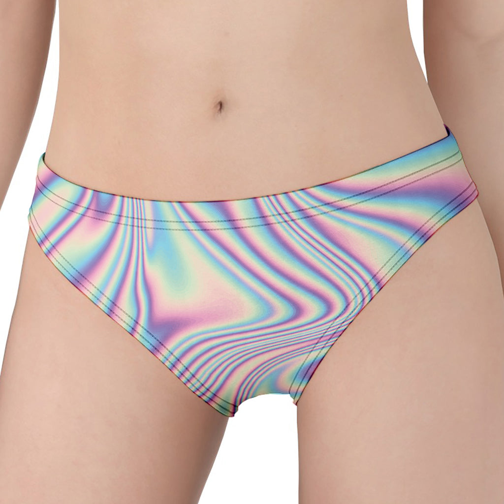 Psychedelic Holographic Print Women's Panties