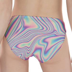 Psychedelic Holographic Print Women's Panties